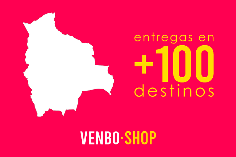 Entregamos pedidos en más de 100 lugares distintos en toda Bolivia